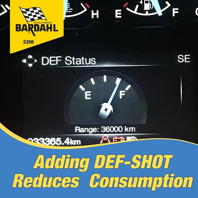 Bardahl 3350 DEF-Shot - The Ultimate DEF Cleaner and Anti-Crystallization Diesel Additive Reducing DEF Consumption - 5oz (8-Pack)