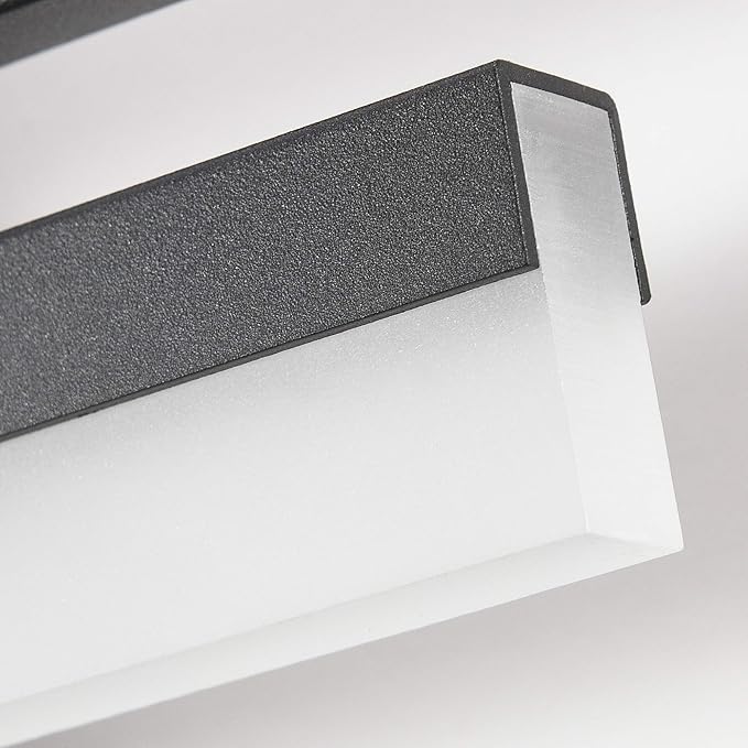 PRESDE 40" LED Bathroom Vanity Light, Modern Black Wall Bar Fixture Over Mirror Dimmable