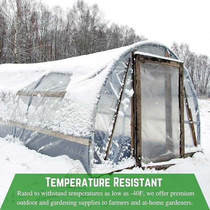 Farm Plastic Supply - Clear Vinyl Sheeting - 15 Mil - Clear Vinyl Roll, Vinyl Plastic Sheeting, Sheet for Storm Windows, Covering, Protection, Tablecloth Protector (4' x 10')