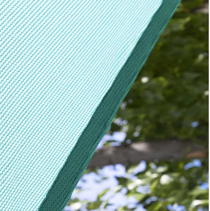 Amgo 14' x 18' Turquoise Rectangle Sun Shade Sail Canopy Awning UPF50+ AGTAPR1620, 95% UV Blockage, Water & Air Permeable, Commercial and Residential, 3 Years Warranty (We Make Custom Size)