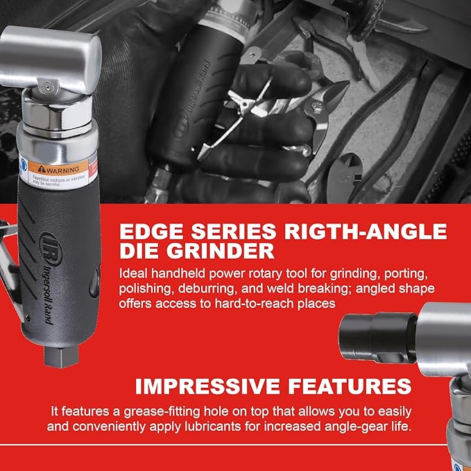 Ingersoll Rand 3101G Edge Series Portable 1/4-Inch Right-Angle Die Grinder with Lightweight Design