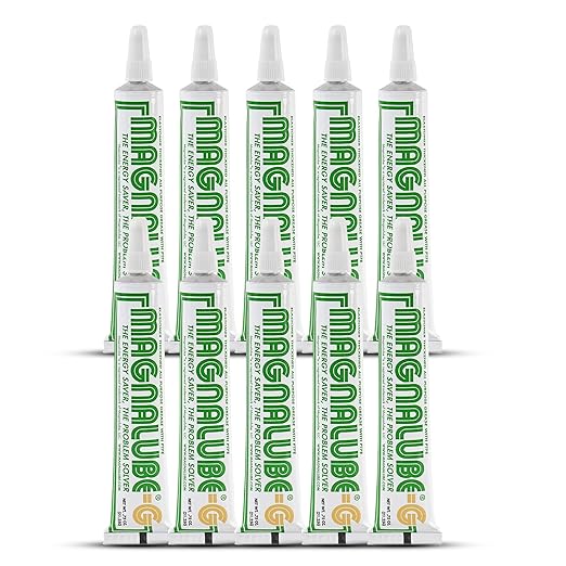 Magnalube-G General All Purpose Grease - Waterproof, Corrosion Resistant PTFE Lubricant. 0.75oz Multi-Purpose Tube for Bearings, Joints, and Axles to O-Rings and Sewing Machines - 10 Pack
