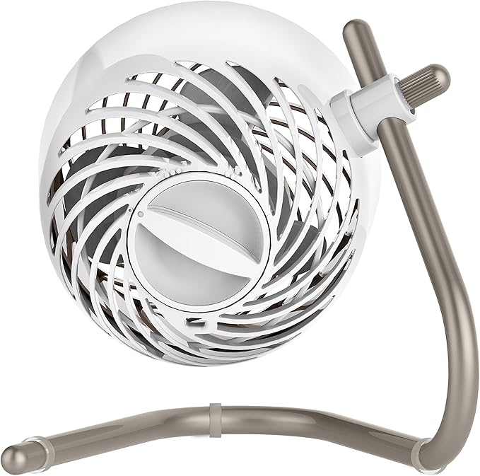 Vornado Pivot Personal Air Circulator Fan, 6-inch, Quiet Portable Travel Fan, 3 Speeds, Champagne