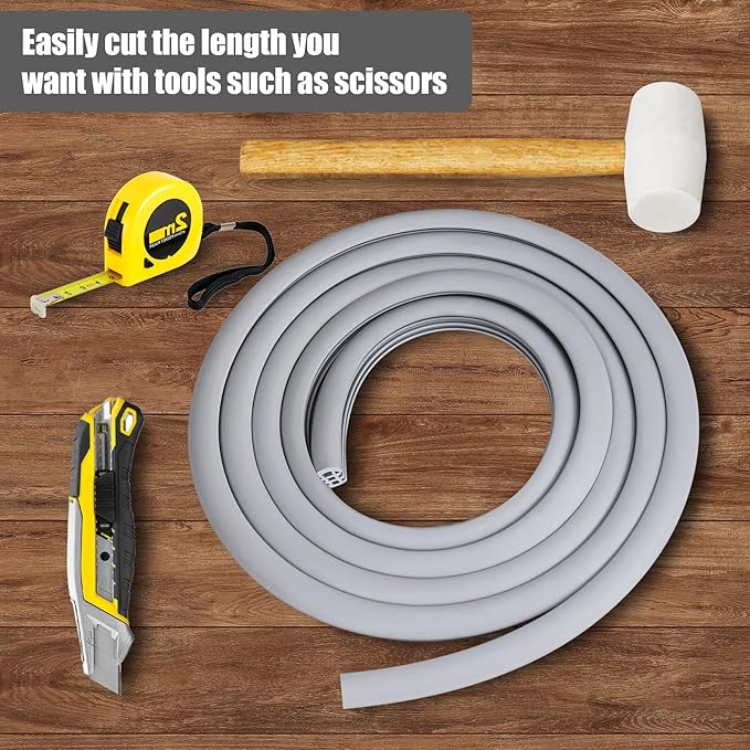 Flexible EPDM Rubber Strip (100 ft Long and 1 inch Wide) for Concrete Crack Repair and Replacement - Weather and Aging Resistant Expansion Joint Filler for Driveways and Sidewalks