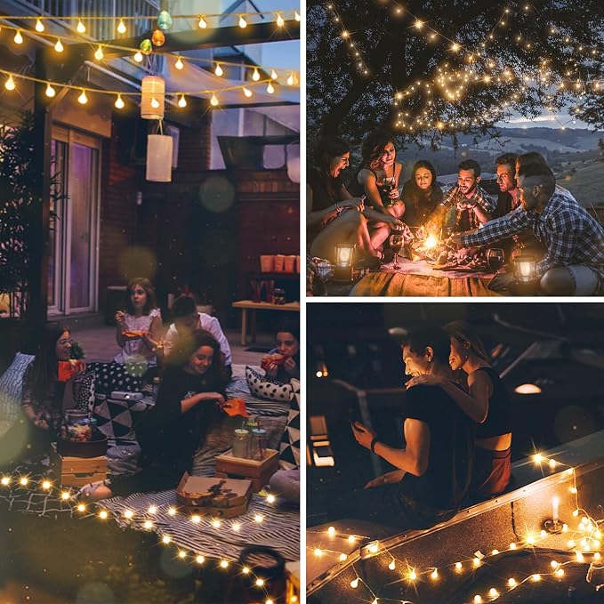 suddus Battery Operated Christmas Lights, 50 Led Twinkle Lights with Remote, Indoor String Lights for Tree, Backyard, Patio, Garden, Party, Bedroom, Living Room, Classroom, Warm White