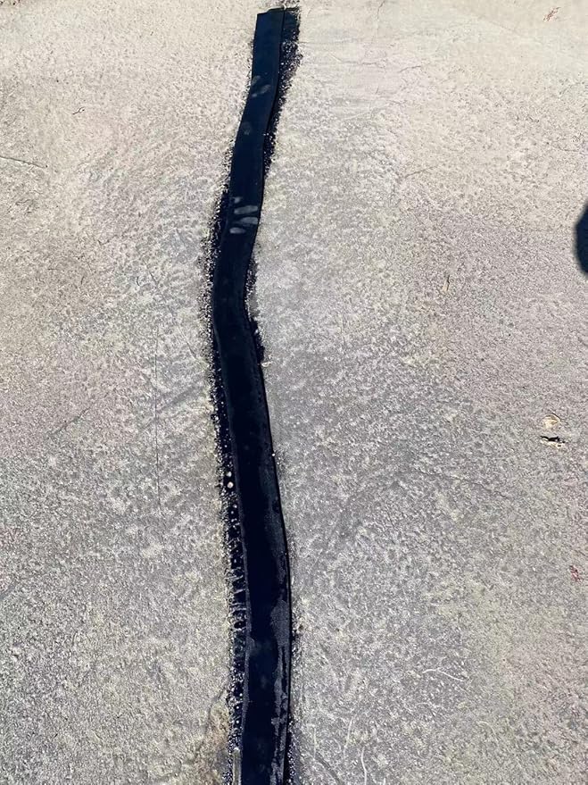 Premium Asphalt Tarmac Parking lot Joint and Crack Sealer Repair Hot-Filler II BITUMEN TAPE 50 FT Long (3mm Thick) (3.8 in)