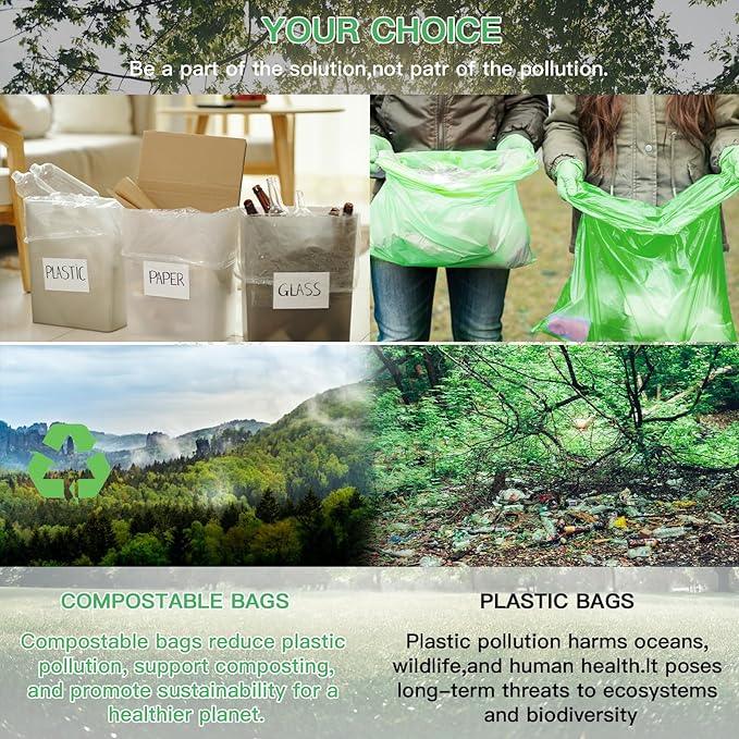 3 Gallon Biodegradable Trash Bags