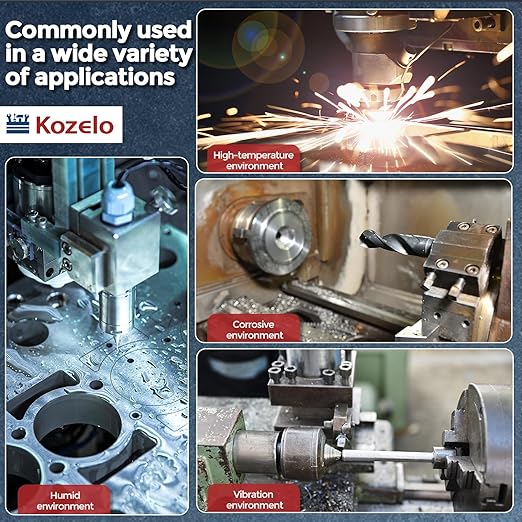 Kozelo 50pcs Socket Head Cap Screws - [M3-0.5 x 45mm] 304 Stainless Steel Allen Socket Drive for Electrical Motor 3D Printing Fan Engine Replacement Use, Silver