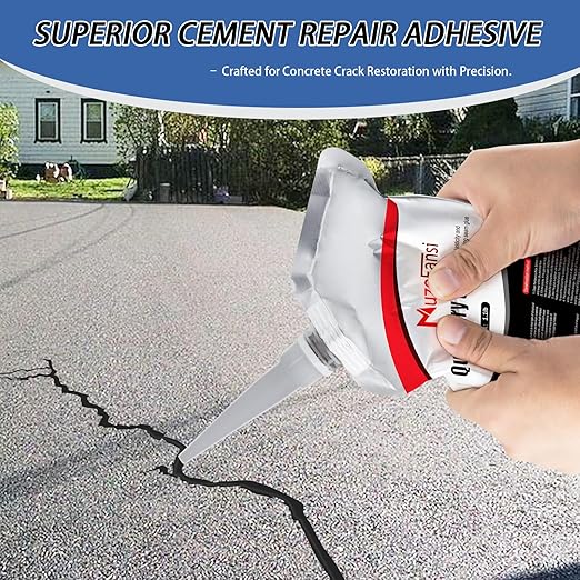 Asphalt Crack Filler, Asphalt Concrete Crack Repair Sealant, Waterproof Self-Leveling Crack Filler for Outdoor Cracks, Driveways, and Sidewalks(2 Pack,2.21LB)