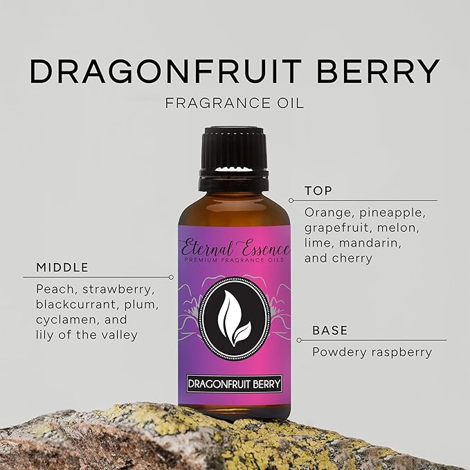Eternal Essence Oils Dragonfruit Berry 30ml Premium Fragrance Oil - for Candle, Soap Making, Aromatherapy, Diffusers, Home Care, & Humidifiers
