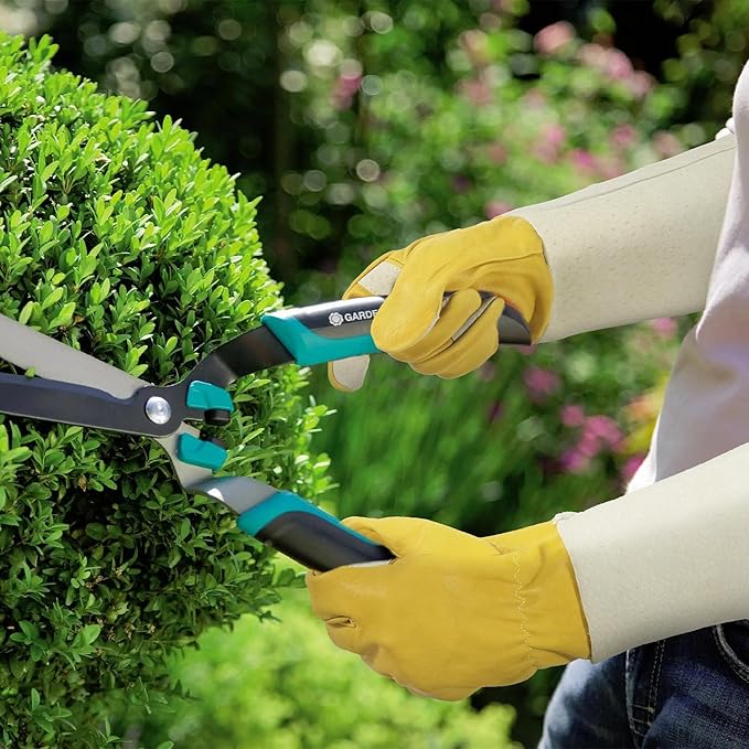 HLDD HANDLANDY Long Gardening Gloves, Leather Thorn Proof Rose Pruning Glove for Men & Women, Great Gift for Gardener