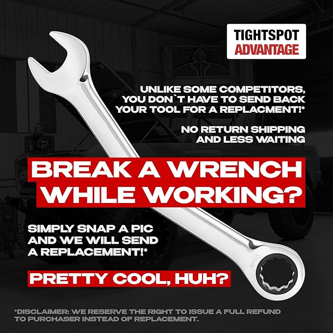 Jaeger 1-1/8 Inch Ratchet Wrench with 113-Tooth Ratcheting Precision and Hardened, Polished Steel for Projects with Tight Spaces