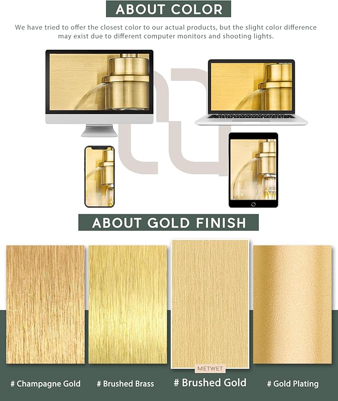 2-Light Bathroom Light Fixtures, Brushed Gold Vanity Lights, Double Wall Sconce with Flared White Fabric Shade, Modern Sconces Wall Lighting for Hallway Bedroom Stairway, VL837-BG-2-S