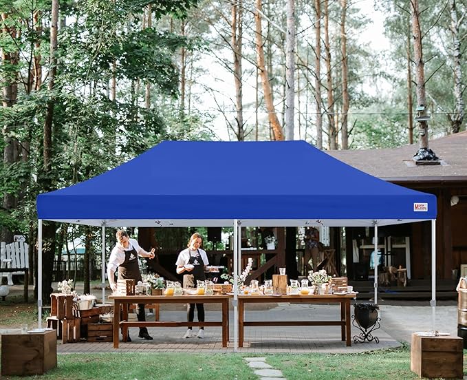MASTERCANOPY Pop Up Canopy Tent Commercial Grade 10x20 Instant Shelter (Blue)