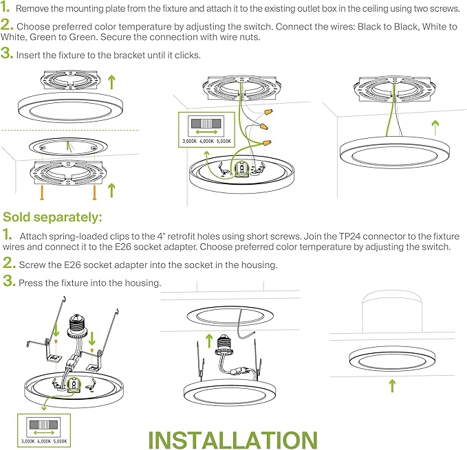 ASD LED 9" Round Flush Mount Light | 18W 1460LM 3000-5000K 120V | 3CCT, Dimmable, Ultra Slim, ETL Listed | Thin Surface Lamp, Bedroom Ceiling Lighting | Bronze, 12 Pack