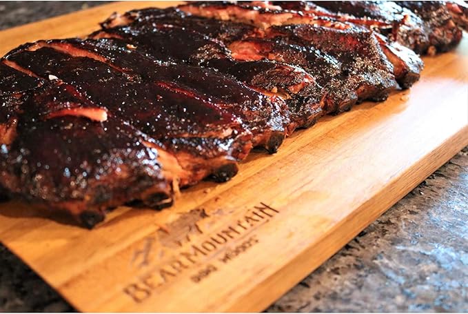 Bear Mountain FB14 Premium All Natural Low Moisture Hardwood Smoky Hickory BBQ Smoker Pellets for Outdoor Grilling, 40 Pound Bag (4 Pack)