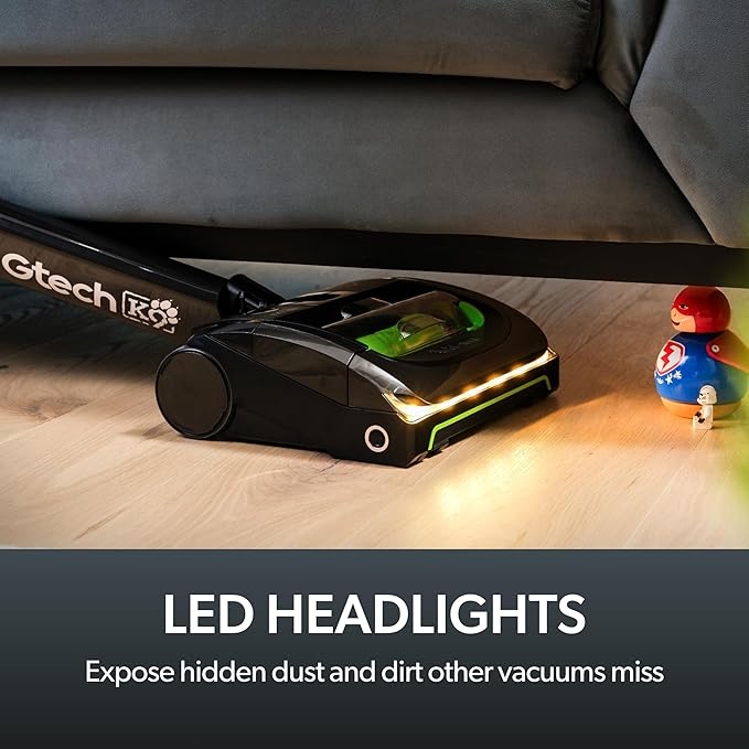 Gtech AirRAM 2 K9 Cordless Vacuum Cleaner with Scented Cartridges - Removes Tough Pet Hair - Perfect for Carpet and Hardwood Floors - Rechargeable 22v Li-ion Battery - Lightweight (7 lbs.)
