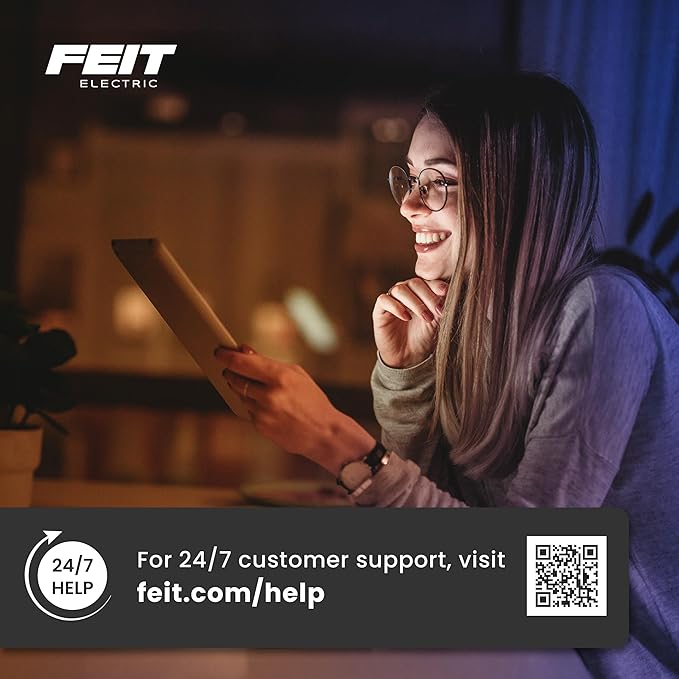 Feit Electric 4" Smart LED Canless Recessed Downlight, 50W EQ, Dimmable, WiFi Enabled, Compatible with Alexa and Google Home Asst, Color Changing, 90 CRI, 540 Lumens, 4 Pack, LEDR4XT/RGBW/CA/AG/4