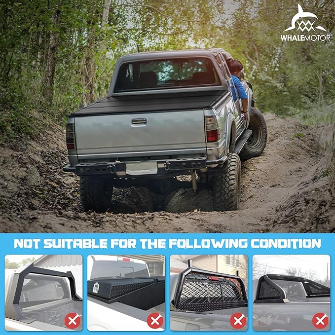 Hard Folding Truck Bed Tonneau Cover Compatiable with Chevy Silverado & GMC Sierra 1500(2007-2025) 5.8 FT Short Box(NO CarbonPro Bed), Tri Fold Style