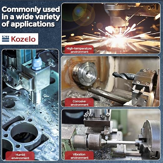 Kozelo 4pcs Socket Head Cap Screws - [M5-0.8 x 140mm] 304 Stainless Steel Allen Socket Drive for Electrical Motor 3D Printing Fan Engine Replacement Use, Silver