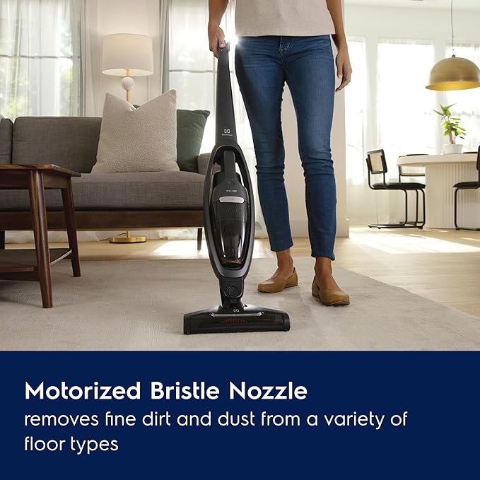 Electrolux WellQ7 Pet Cordless 2-in-1 Vacuum Cleaner with Motorized PetPro+ Nozzle for Easy Pet Hair Removal, 50-Minute Run Time, 2 Power Modes, Shale Gray