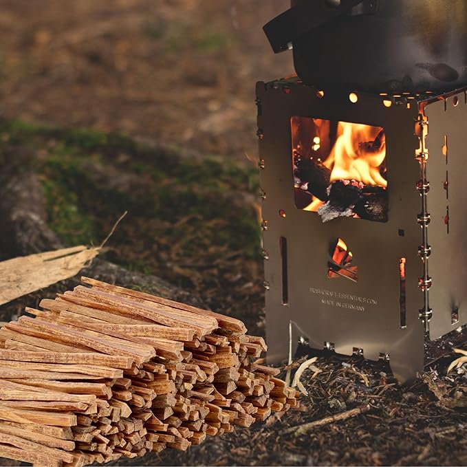 40 lbs Fatwood Fire Starter Sticks, 100% Natural Kindling Firewood Firestarter for Stoves, Pine Wood for Fireplaces, Campfires, Bonfires, Grill
