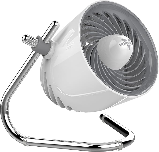 Vornado Pivot Personal Air Circulator, Portable, Desk Fan, Electric, Ice White