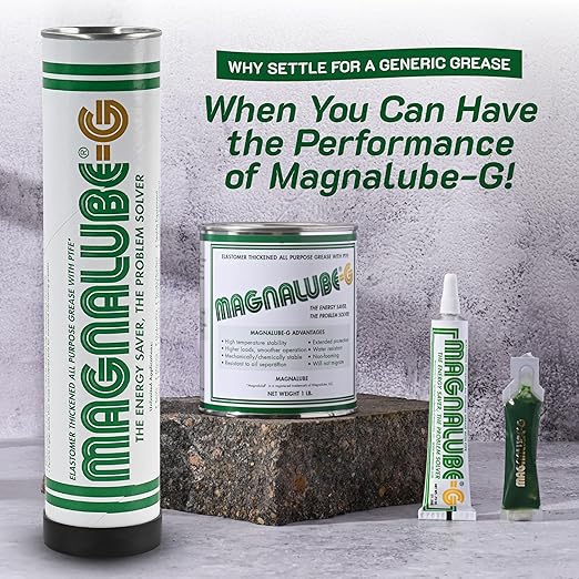 Magnalube-G General All Purpose Grease - Waterproof, Corrosion Resistant PTFE Lubricant. 1lb Multi-Purpose Grease Can for Mechanics and Heavy Duty Use
