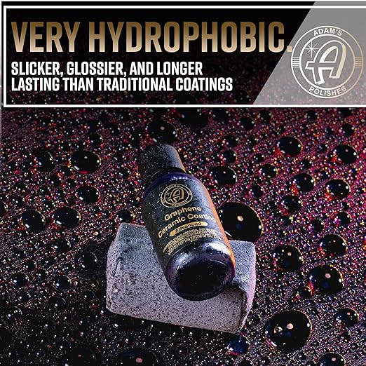 Adam's Advanced Graphene Ceramic Coating (Complete Kit) - 10H Graphene Coating for Auto Detailing, 9+ Years of Car Protection & Patented UV Technology
