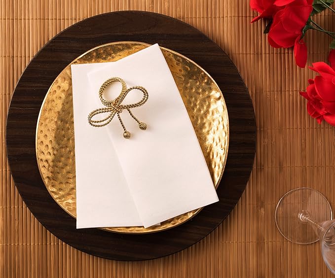 200 BloominGoods Disposable Bathroom Napkins | Single-Use Linen-Feel Guest