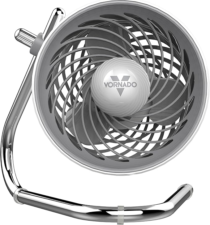 Vornado Pivot Personal Air Circulator, Portable, Desk Fan, Electric, Ice White