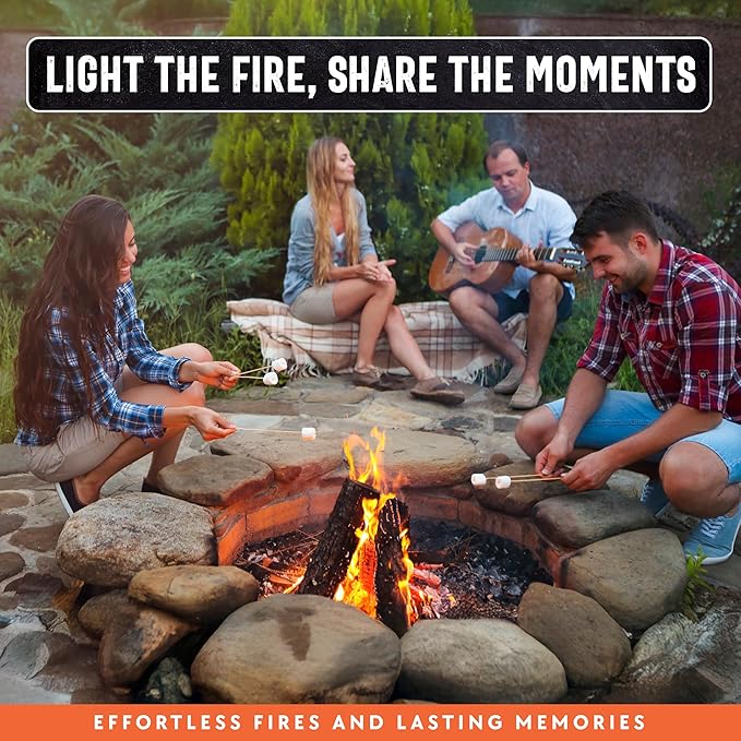 10lb Fatwood Fire Starter Sticks | 100% Natural Fire Starters for Campfires, Firepit, Fireplaces, BBQ, Wood Stoves | Easy Ignition w/Just 2 Sticks | Camping Essentials by Billy Buckskin (10lb Box)