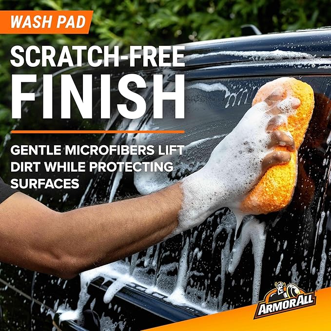 Armor All Premier Car Care Kit, Includes Car Wax & Wash Kit, Glass Cleaner, Car Air Freshener, Tire & Wheel Cleaner (8 Piece Kit)