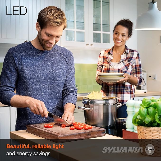 Sylvania ECO LED A19 Light Bulb, 60W Equivalent, Efficient 9W, 7 Year, 750 Lumens, Non-Dimmable, Frosted, 5000K Daylight - 24 Pack (40987)