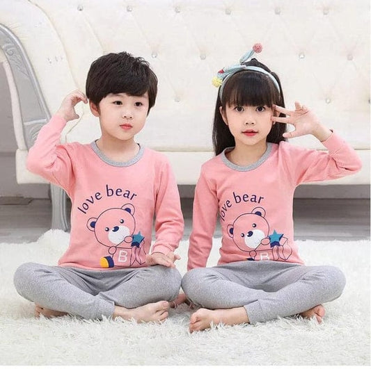 Pink Love Bear Kids Wear
