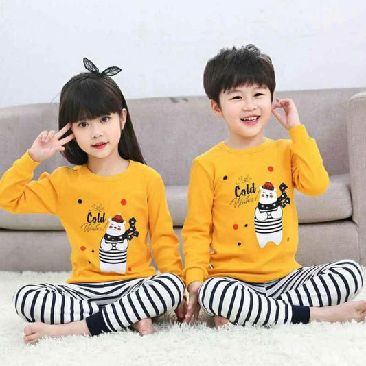 Yellow Cute Panda Kids Wear