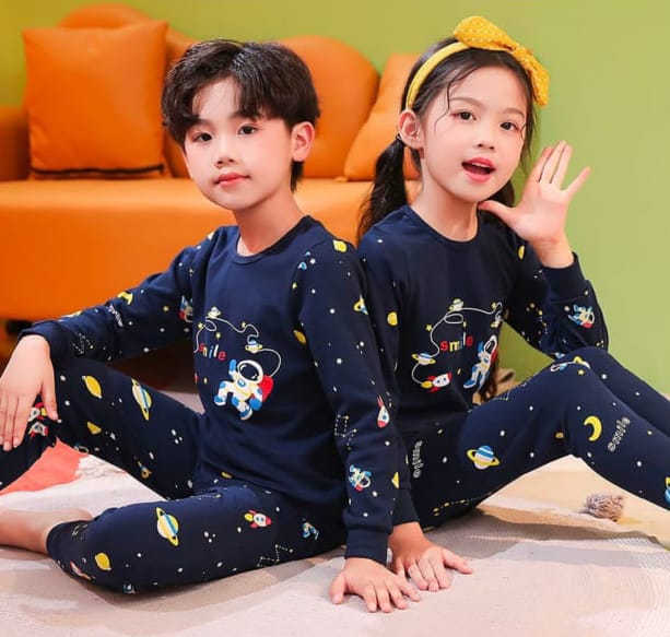 Blue Spaceship Kids Wear