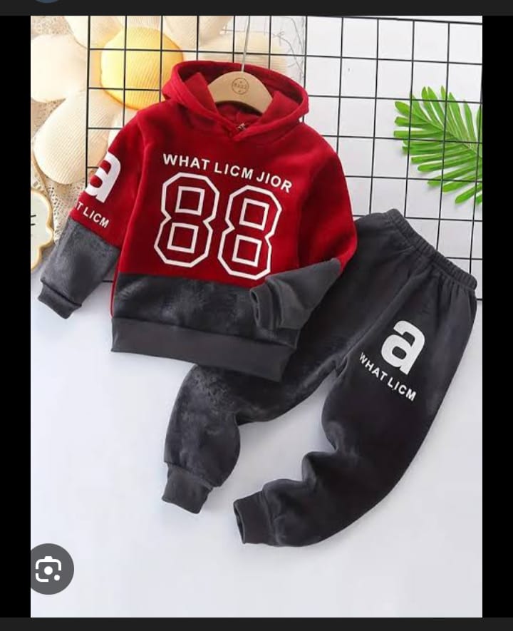 Red 88 Sport Printed Kids Winter Suit ( Each )