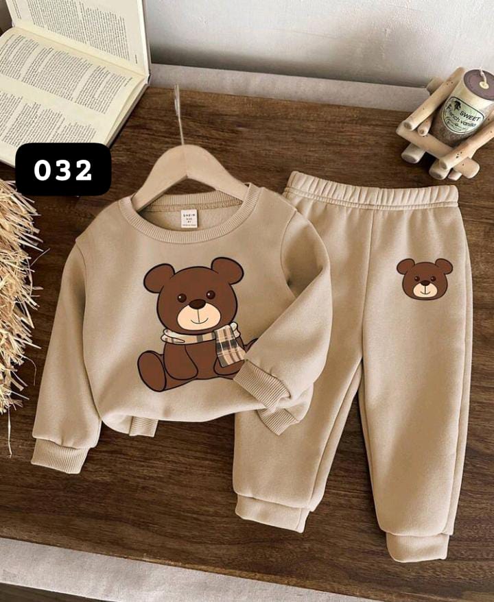 Brown Bear Printed Kids Winter Suit ( Each )