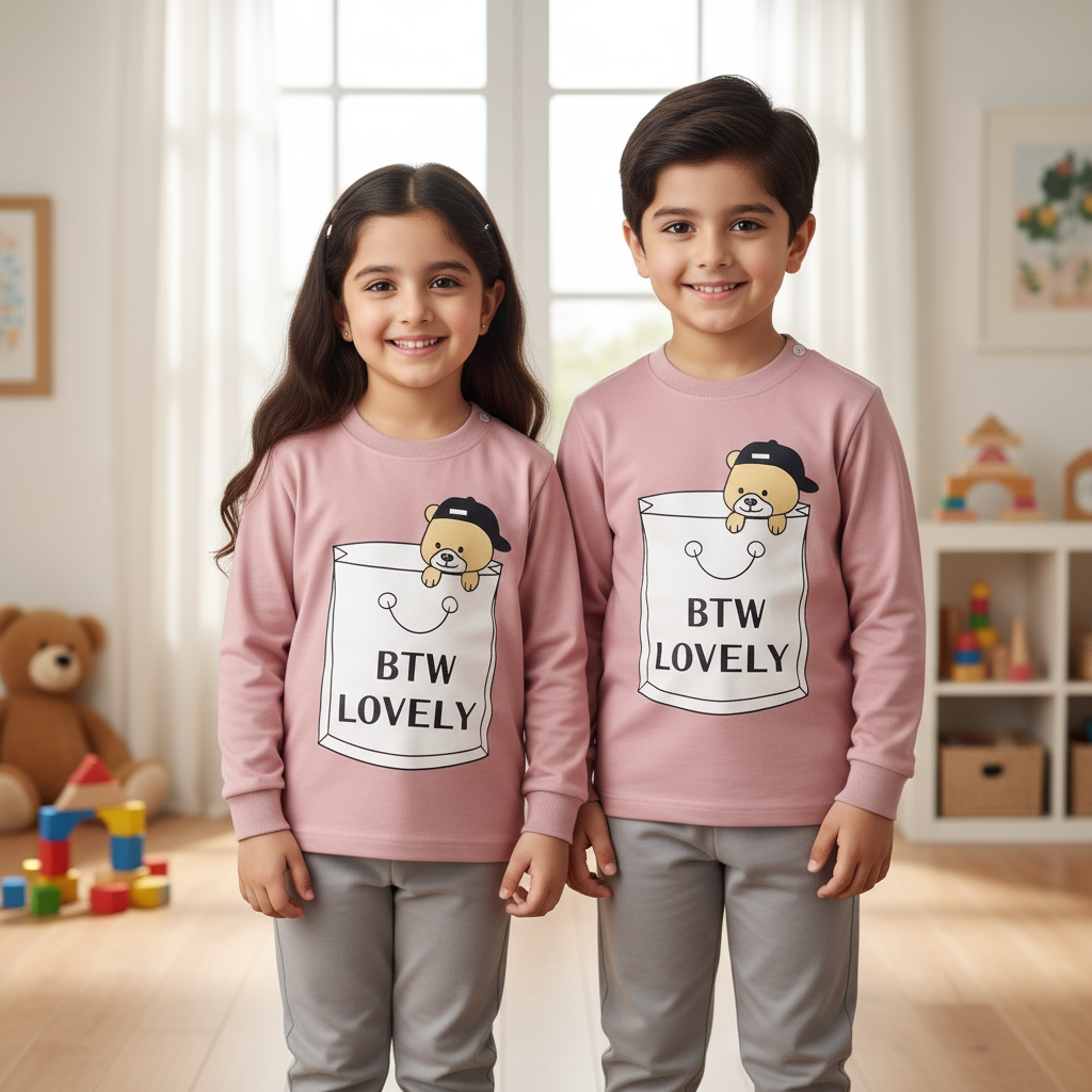 BTW Lovely Printed Kids Winter Suit ( Each )