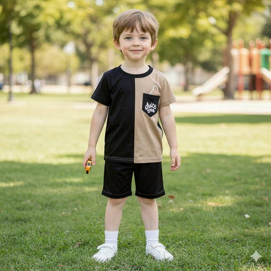 Kids Trending Print T-Shirt & Shorts Set